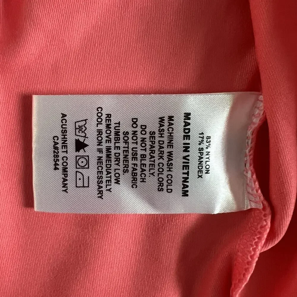 FootJoy Pinehurst‎ Half-Zip Pink Performance Golf Vest